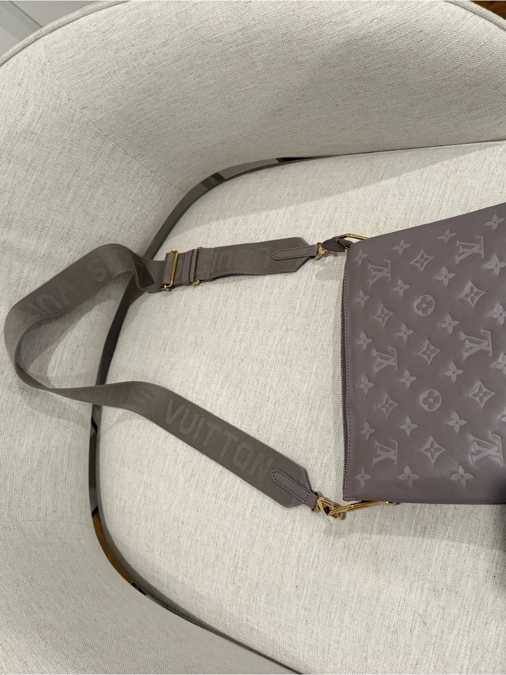 Louis Vuitton Coussin PM Taupe Monogram Lambskin Bag